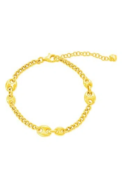 Simona Mariner Chain Bracelet In Gold