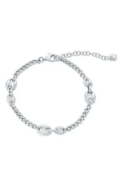 Simona Mariner Chain Bracelet In Silver