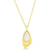 Simona Mother-of-pearl Geometric Pendant Necklace