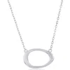 Simona Open Oval Pendant Necklace
