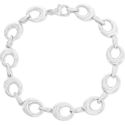 Simona Oval Link Bracelet In Silver