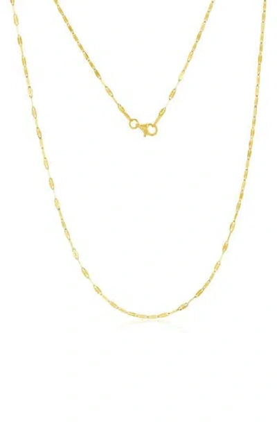 Simona Oval Mirror Chain Necklace In Gold