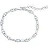 Simona Paper Clip Chain Bracelet In Silver
