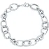 Simona Pavé Cubic Zirconia Oval Link Bracelet In Gold