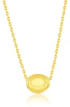 Simona Polished Bead Pendant Necklace