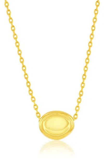 Simona Polished Bead Pendant Necklace