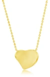 Simona Polished Heart Pendant Necklace