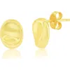 Simona Polished Oval Stud Earrings