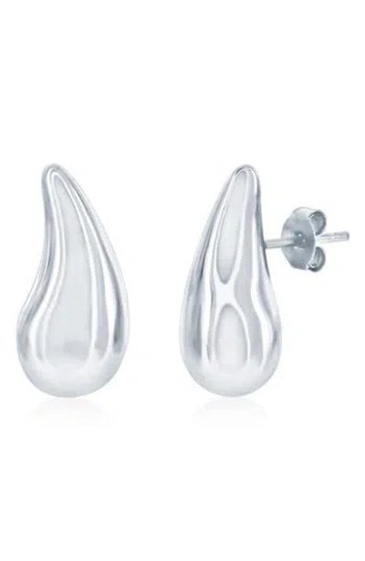 Simona Puffed Teardrop Earrings