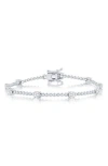 Simona Round Cubic Zirconia Beaded Bracelet