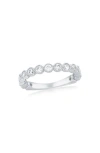 Simona Round Cubic Zirconia Beaded Ring