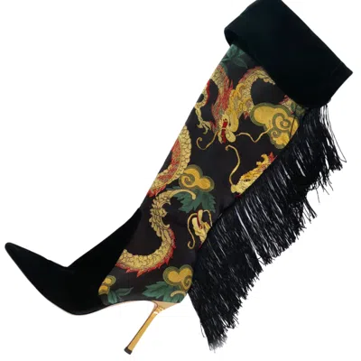 Simona Rusk Women's Black Dragon Boots