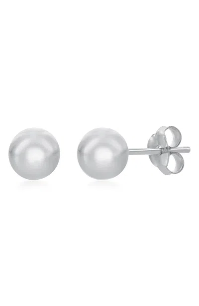 Simona Sterling Silver 6mm Ball Stud Earrings
