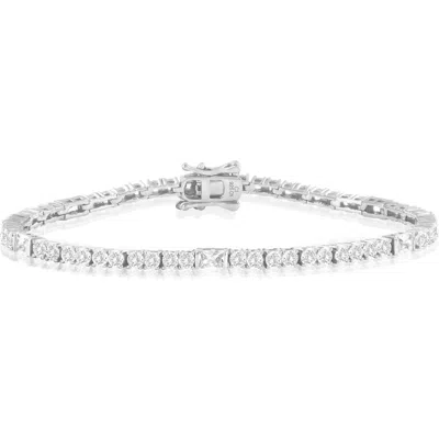 Simona Sterling Silver Cubic Zirconia Tennis Bracelet