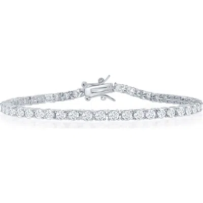 Simona Sterling Silver Moissanite Tennis Bracelet