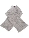 Simona Tagliaferri Crinkled Padded Scarf In Gray