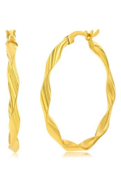 Simona Twisted Hoop Earrings