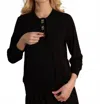 Simondona Rayon Crewneck Top In Black In Black