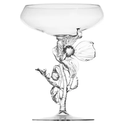 Pre-owned Simone Crestani Papaver Rhoeas Cocktail Glass In Gray