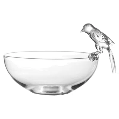 Pre-owned Simone Crestani Rodine Glass Bowl Centerpiece In Gray