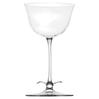 Pre-owned Simone Crestani Set Of 4 Bellflower Cocktail Garden Glasses In Gray