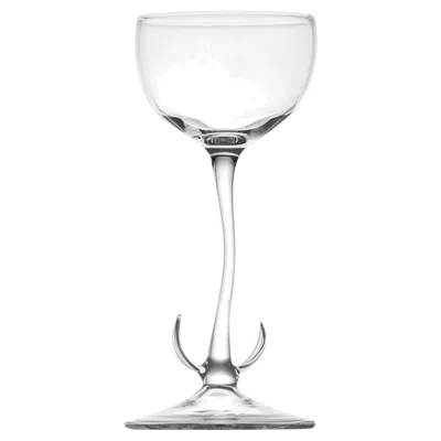 Pre-owned Simone Crestani Set Of 6 Lily Of The Valley Cocktail Garden Glasses In Gray