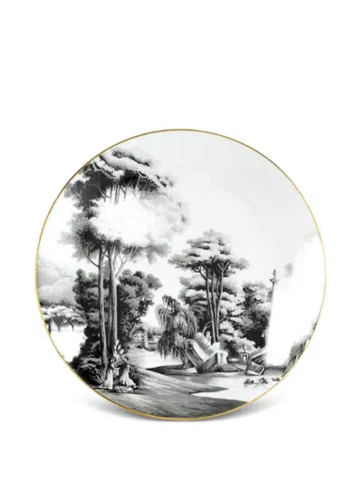 Simone Guidarelli Home Imperial Garden Dinner Plate In Black
