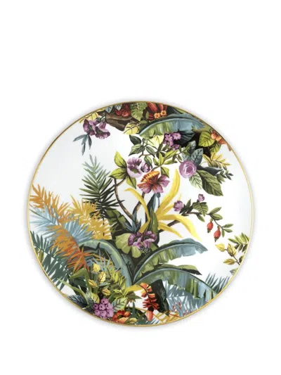 Simone Guidarelli Home Jungle Floral Plate In White
