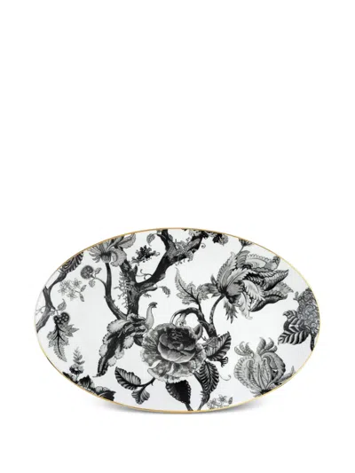Simone Guidarelli Home Secret Garden Oval Platter In White