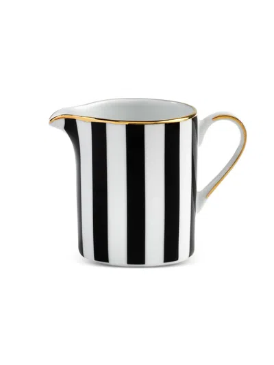 Simone Guidarelli Home Striped Milk Jug In Black