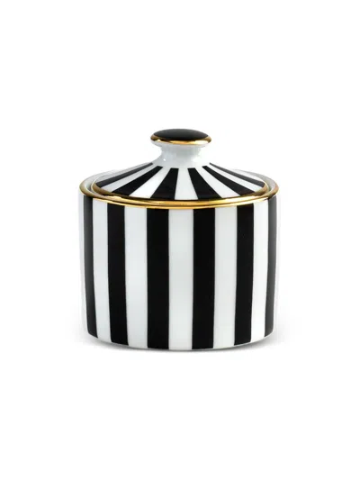 Simone Guidarelli Home Striped Sugar Bowl In White