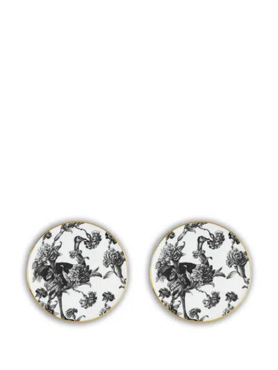 Simone Guidarelli Home Tangerine Garden Coaster (set Of Two) In White