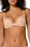 Simone Perele Allure Push-up Underwire Bra In Chic Beige
