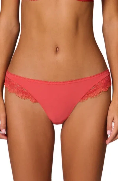 Simone Perele Allure Tanga Thong In Coralia Red