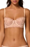 Simone Perele Allure Underwire Balconette Bra In Chic Beige