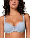 Simone Perele Andora 3d Molded Demi Bra In Dream Blue