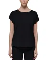 Simone Perele Aurore Short Sleeve Pajama Top In Black