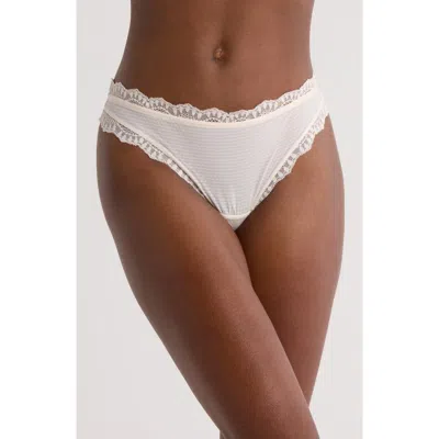 Simone Perele Candide Lace Trim Tanga
