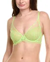 Simone Perele Canopee Underwire Plunge Bra In Green