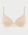 Simone Perele Promesse 3d Plunge Underwire Bra In Peau Rose
