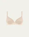 Simone Perele Caresse 3d Plunge Spacer Bra In Peau Rose