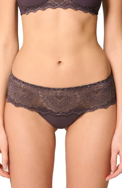 Simone Perele 'caresse' Lace Boyshorts In Black