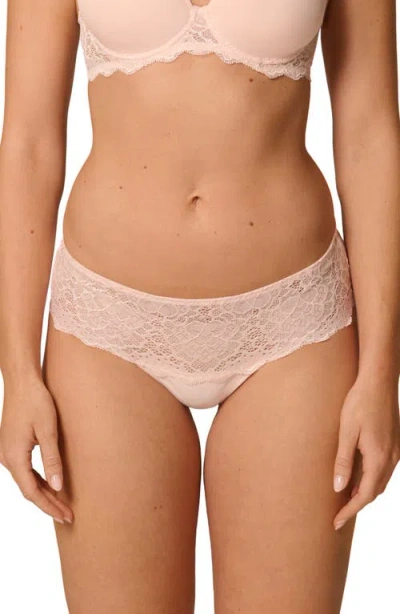 Simone Perele 'caresse' Lace Boyshorts In Pink