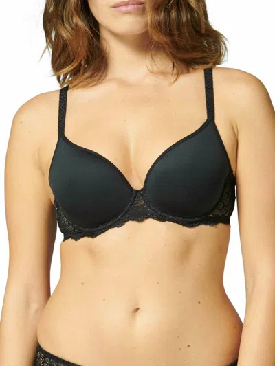 SIMONE PERELE CARESSE PLUNGE BRA IN BLACK