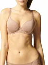 Simone Perele Caresse Plunge Bra In Coco Brown In Neutral