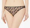 Simone Perele Cassie Mesh Mid-rise Bikini Bottom In Black/navy