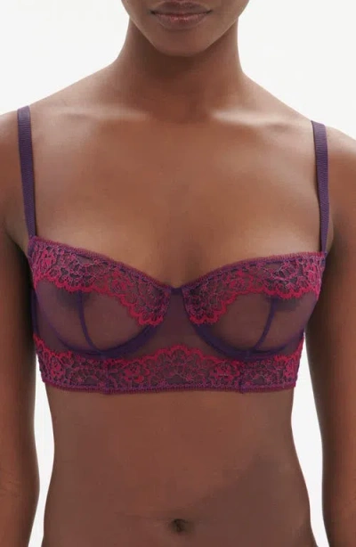 Simone Perele Celeste Underwire Demi Bra In Euphoria Purple