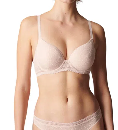 SIMONE PERELE COMETE CONTOUR PLUNGE BRA IN PEAU ROSE