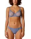 Simone Perele Comete Full Coverage Lace Bra In Blue