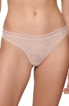 Simone Perele Comete Lace Tanga In Neutral